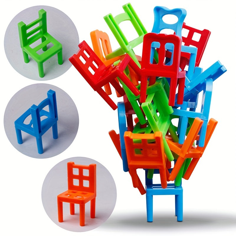 Sillas Apilables Divertidas para Niños - Construcción Duradera de ABS, Perfectas para Jugar y Aprender