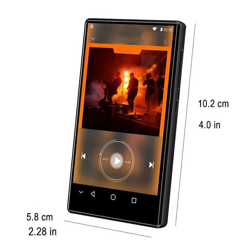 Reproductor de MP4 con WiFi, pantalla táctil completa de 3,6 pulgadas con Spotify, e-book, reproductor de MP4 Android con aplicaciones, radio FM.