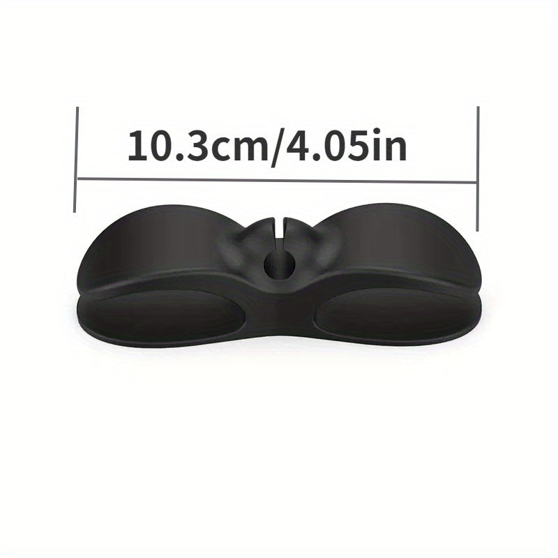 10pcs Clips Organizadores de Cables para Electrodomésticos de Cocina - Gestión de Cables Segura y Ordenada para Freidoras de Aire, Máquinas de Café, Batidors - Soportes de Cables de Plástico Ajustables en Negro y Blanco, Diseño Montado en la Pared para u