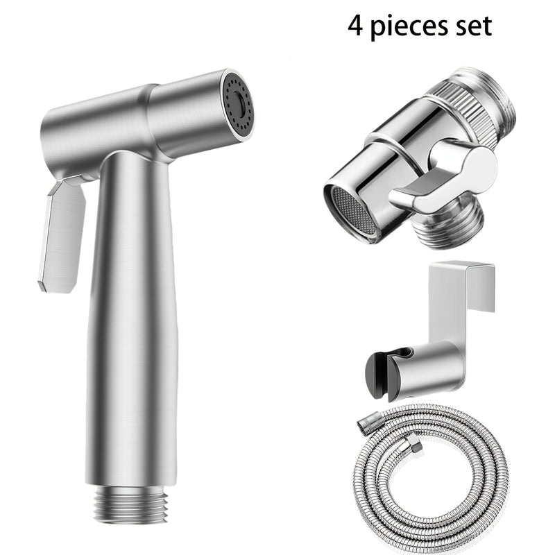 Sistema de ducha portátil - Control de flujo dual y montaje en pared, manguera reforzada de 1,5m, adecuado para baño de spa/baño de RV