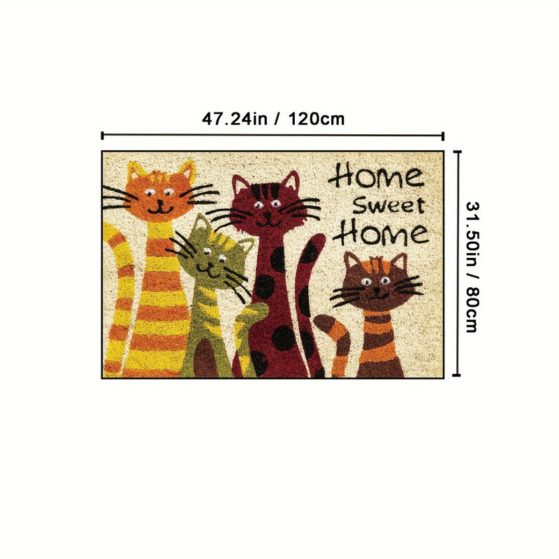 Una entrada delicada de gato en casa, adecuada para la decoración de la entrada interior, perfecta para realzar tu espacio de vida!
