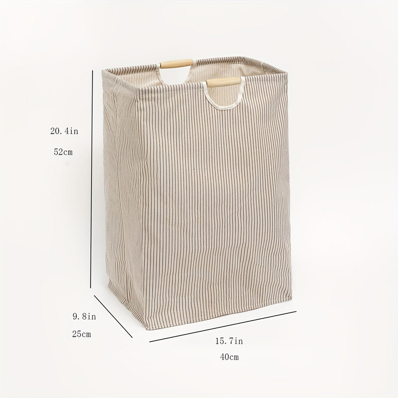 Cesto De Lavandería Plegable De 1 Pieza, Cesto De Ropa Con Asas, Cesto Grande Para Guardar Ropa, Toallas Y Juguetes En La Familia Y En El Dormitorio, Organizador De Lavandería Y Almacenamiento Para Baño, Dormitorio Y Lavadero