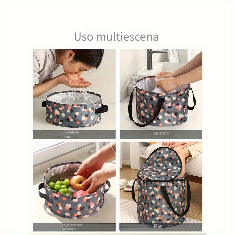 Fregadero plegable portátil, fregadero de agua al aire libre, bolsa de baño de pies para viajes, fregadero de lavandería, fregadero, universal para todas las estaciones