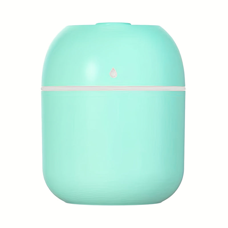 Mini Humidificador USB - Compacto y Personal con Funcionamiento por USB, Operación Silenciosa, Detalles en Blanco/Rosa - Ideal para Hogar, Oficina, Coche o Escritorio - Solución Esencial para Securares, Tos y Frío en Otoño e Invierno, Diseño Moderno y El