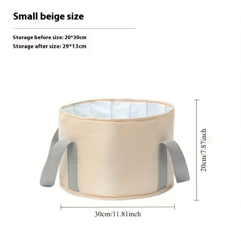Baño de pies plegable portátil con control de temperatura avanzado y masaje de espuma, diseño de aislamiento de cinco capas, no necesita energía, ligero para viajes, simple y elegante para el hogar.