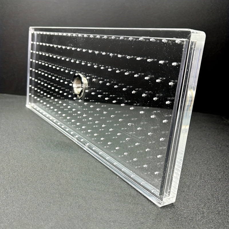 Cabezal de Ducha Acrílico Transparente Mejorado de 15 Pulgadas - Ducha de Lluvia Rectangular, Diseño de Alta Eficiencia para Ahorrar Agua, Instalación Versátil en Pared y Techo, Ideal para Baños Modernos, Accesorios de Ducha