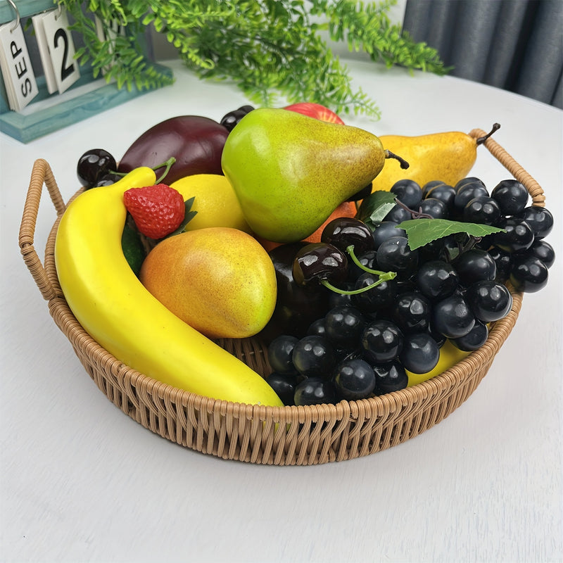 Paquete de frutas artificiales, frutas falsas para decoración del hogar, juego de frutas de simulación, decoración de fiestas de Navidad, modelo de frutas para sesiones fotográficas, fresa falsa, mango, plátanos. Total 20 piezas/juego