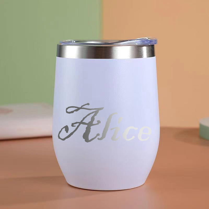 1 pza. taza personalizada de 12 oz, taza térmica, taza con monograma, taza grande grabada de 12 oz