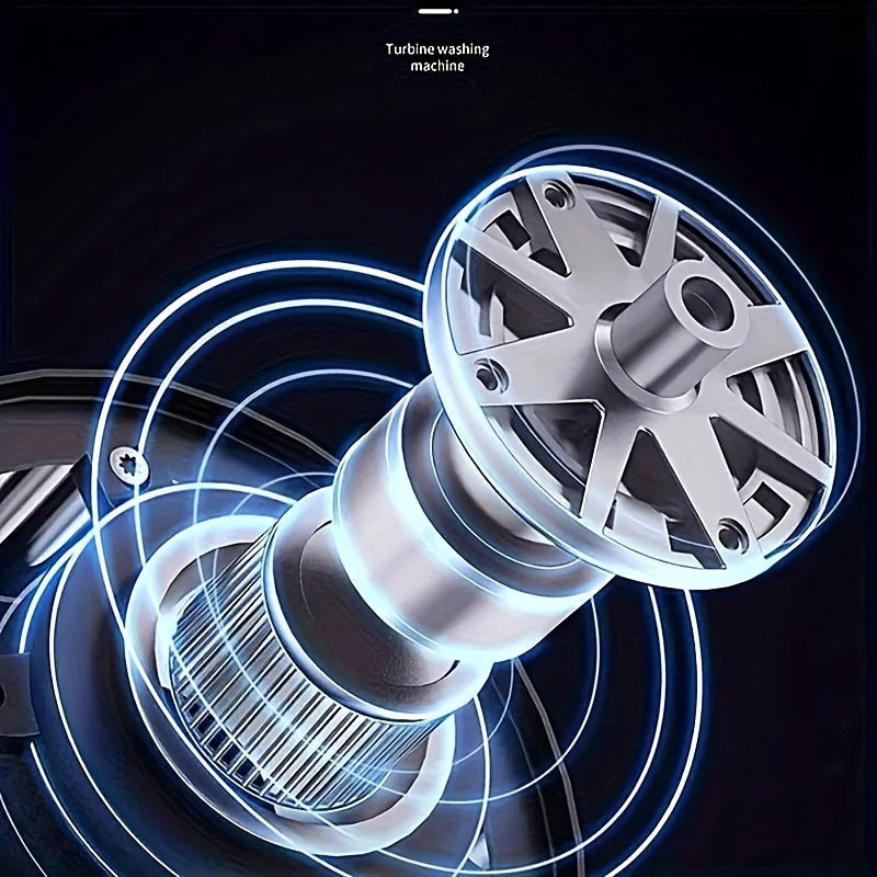 1pc Máquina de lavado portátil mini turbo, pequeña máquina de limpieza, alimentada por USB, lavadora de ropa ligera para calcetines, residencias universitarias y viajes