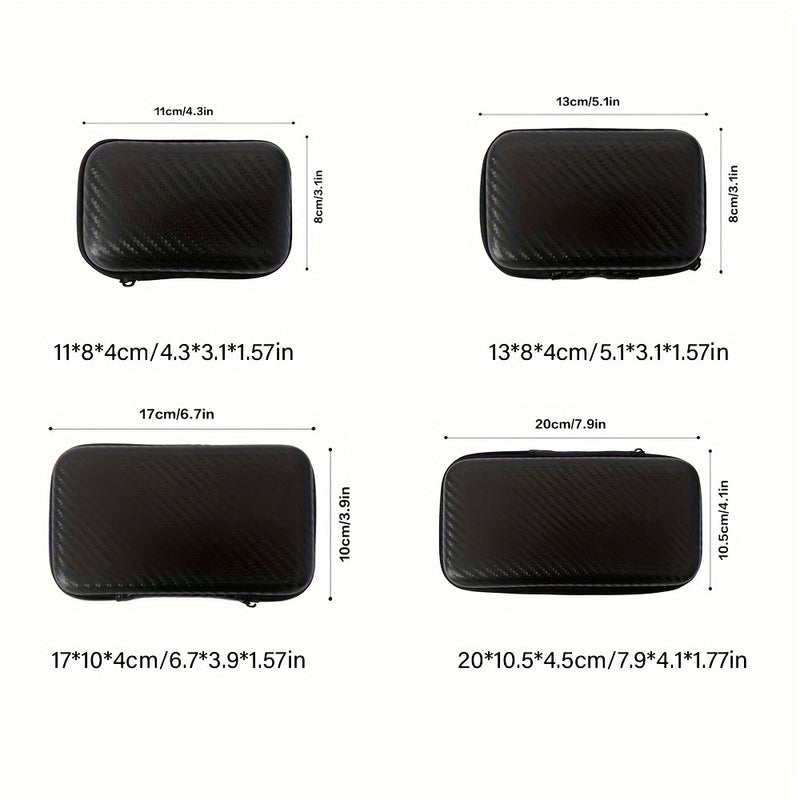 1Pc Bolsa de Almacenamiento EVA, Bolsa de Almacenamiento Portátil, Bolsa de Almacenamiento de Carcasa Dura, Bolsa para Auriculares, Bolsa para Cables, Suministros de Viaje al Aire Libre, Organización y Almacenamiento en el Hogar, Contenedores de Almacena