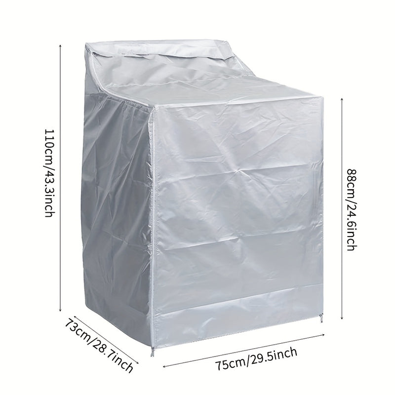 Cubierta de sol para lavadora/secadora, bolsa de almacenamiento a prueba de polvo, protección UV, a prueba de humedad y hongos, adecuada para uso tanto al aire libre como en interiores, estilo de apertura superior/frente.