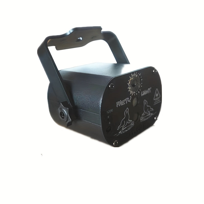 Proyector de luces LED activado por sonido para fiestas, luces láser RGB intermitentes con control remoto, ideal para decoraciones navideñas, Halloween, karaoke, bares y regalos de cumpleaños o bodas.
