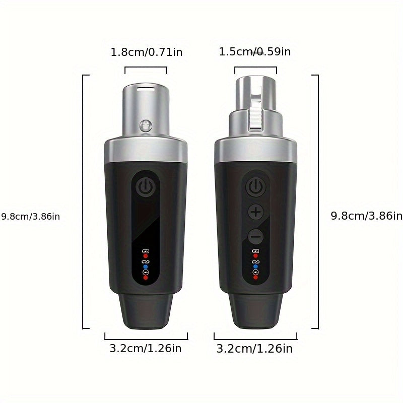 Sistema de micrófono inalámbrico NXTG M-O4, convertidor omnidireccional de tipo C USB, material PVC, control de volumen, para karaoke y canto, no requiere batería