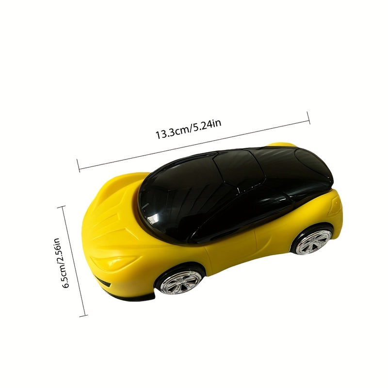 1 pieza, soporte de teléfono para coche, de forma de modelo, adhesivo, seguro, personalizado, adorno de tablero de instrumentos, material ABS, accesorio móvil, manos libres, plegable, 9 cm de altura, opciones amarillas y blancas, con montaje desmontable