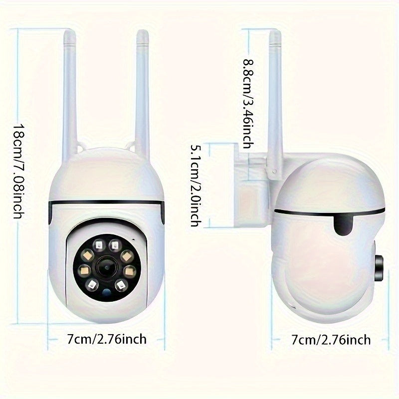Sistema de seguridad inalámbrico de 4 cámaras con detección de humanos por inteligencia artificial, visión nocturna y almacenamiento en la nube - Cobertura de 35 escenas, monitoreo inteligente del hogar para la entrada delantero, la puerta trasera, mayor