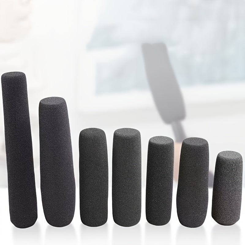 Funda de micrófono impermeable y a prueba de viento para entrevistas y podcasts - Guardián de cabeza de pato de espuma negra duradera, diseño a prueba de viento para micrófono, cámara y sistemas de altavoces, accesorios de entrevista, equipo de audio pro