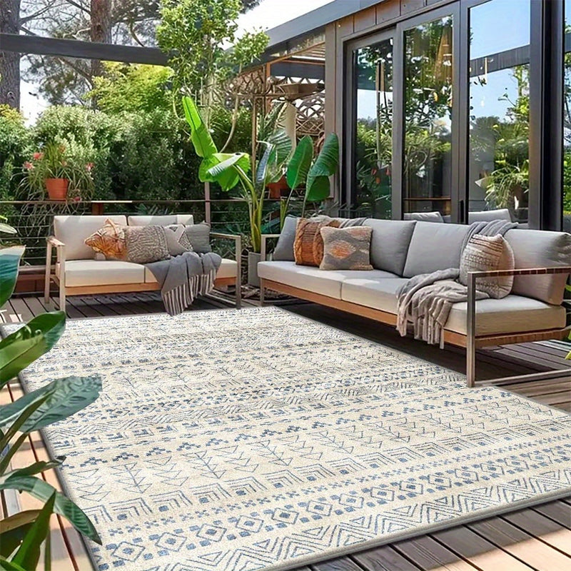 Tapete de terciopelo, 850 gramos por metro cuadrado, alfombra moderna lavable con tejido suave y finos, patrones de colores vibrantes, cuenta con una capa baja para una fácil mantenimiento, resistencia al deslizamiento y es fácil de limpiar. Este tapete