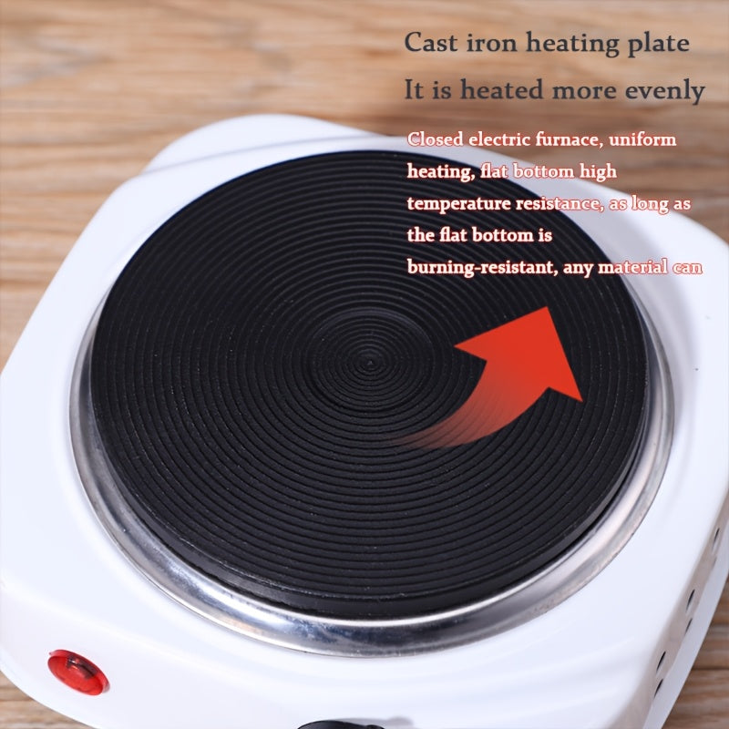 Estufa de calefacción multifuncional al estilo estadounidense, se puede utilizar para preparar té y café, placa eléctrica, calentador de sartén de hierro fundido, calentador de cafetera moka, fácil de transportar, ajuste de fuego en cinco niveles, calor
