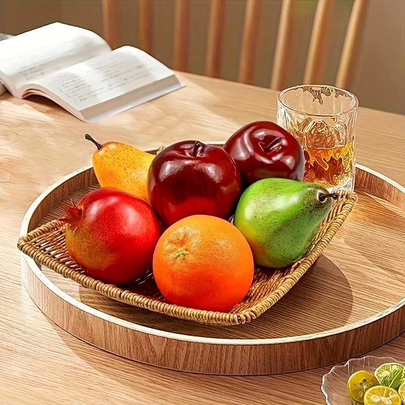 Juego de 6 piezas de frutas artificiales de alta simulación (manzana, pera, granada, naranja, limones), decoración para fiestas navideñas, cocina, hogar, modelos de frutas simuladas