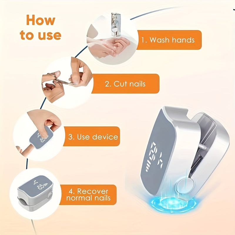 Dispositivo de lámpara portátil para esmalte de uñas, luz de uñas recargable por USB con pantalla matemática, herramienta de manicura portátil para uso en casa y viajes, regalo creativo para el cumpleaños de la mejor amiga, pequeño electrodoméstico.