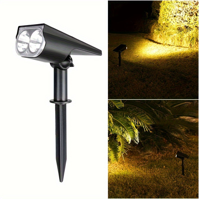1pc Luz Solar Exterior para Jardín, Iluminación Decorativa para Villa y Césped