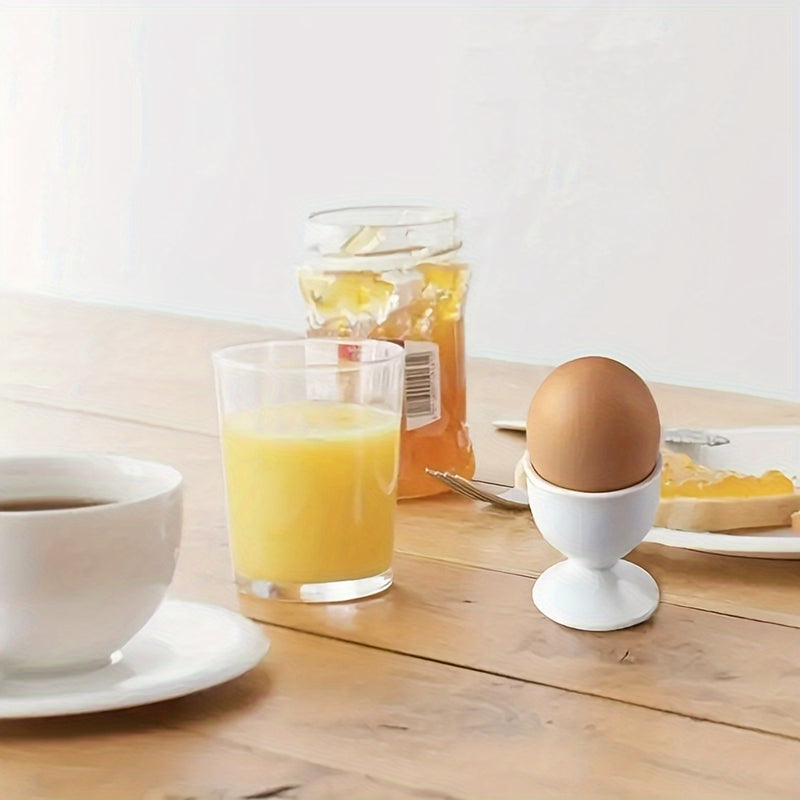 2pcs Tazas para Huevos de Estilo Europeo - Plástico Duradero, Perfectas para el Desayuno y Decoración de Comedor