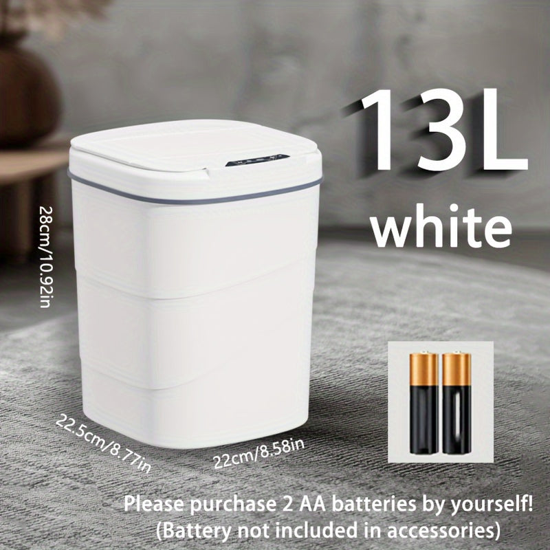Bote de basura de inducción inteligente de 13L/17L para sala de estar, cocina y baño