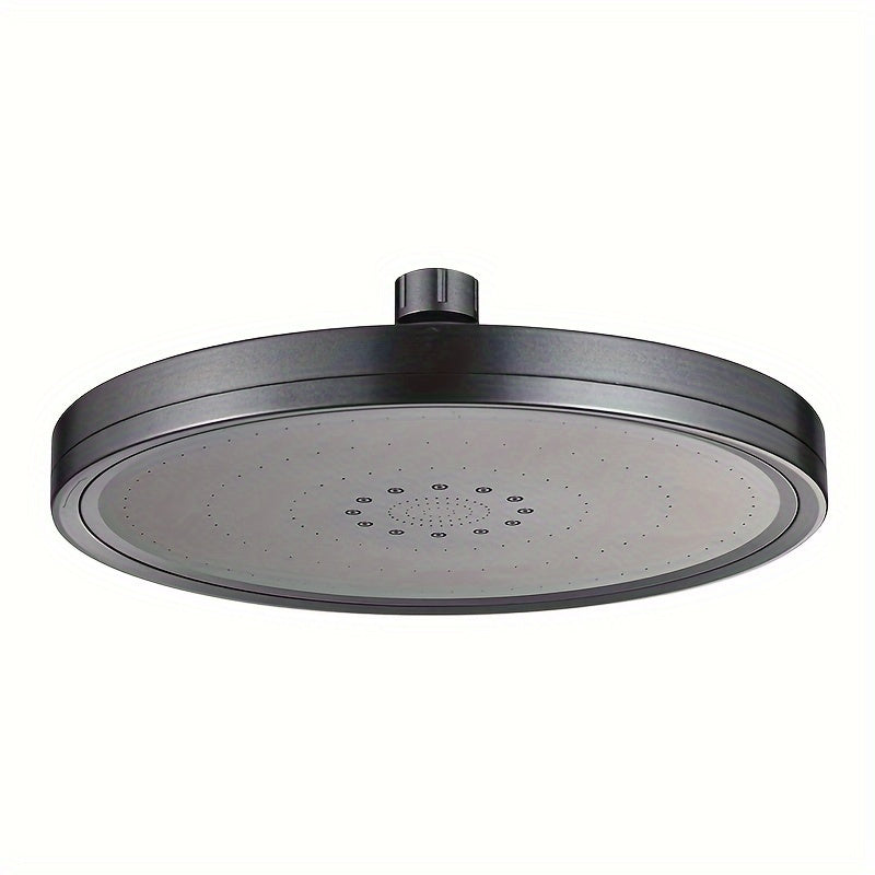 1 Cabezal de ducha de alta presión con 6 modos, potente boquilla de masaje, montaje en pared, diseño circular duradero de plástico, superficie pintada con espray, fuerte flujo de agua, estructura sólida, cabezal de ducha de espray superior de múltiples m