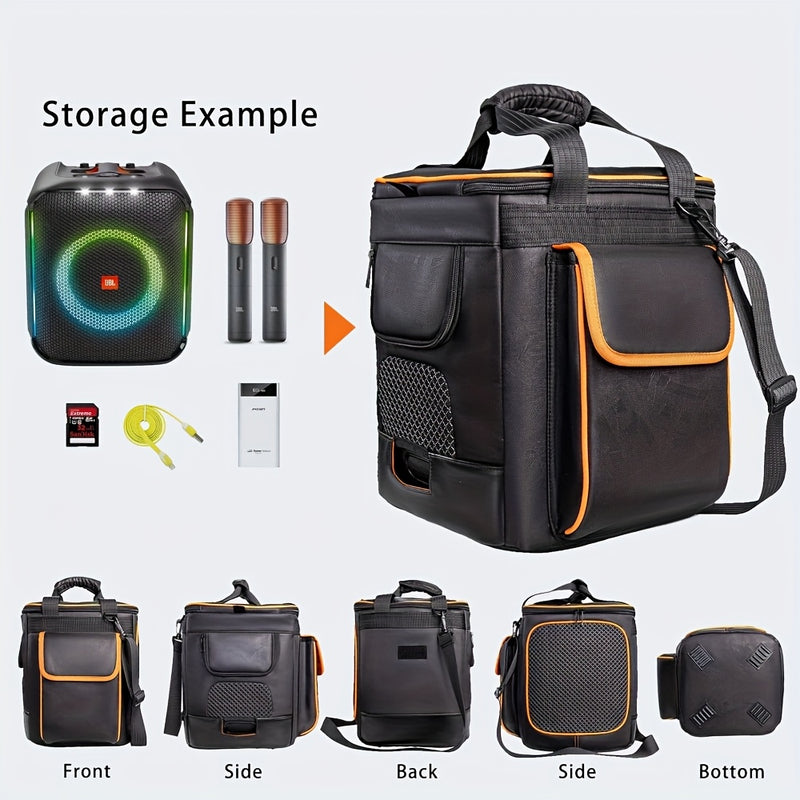Bolsa de Almacenamiento con Cierre y Sonido para Altavoz JBL PartyBox Encore Warrior, Esencial para Festivales de Música al Aire Libre, Compatible con Viajes/Coche/Campamento/Viaje en RV, Viene con Correa, Se Puede Llevar de Mano o al Hombro, Equipo Port
