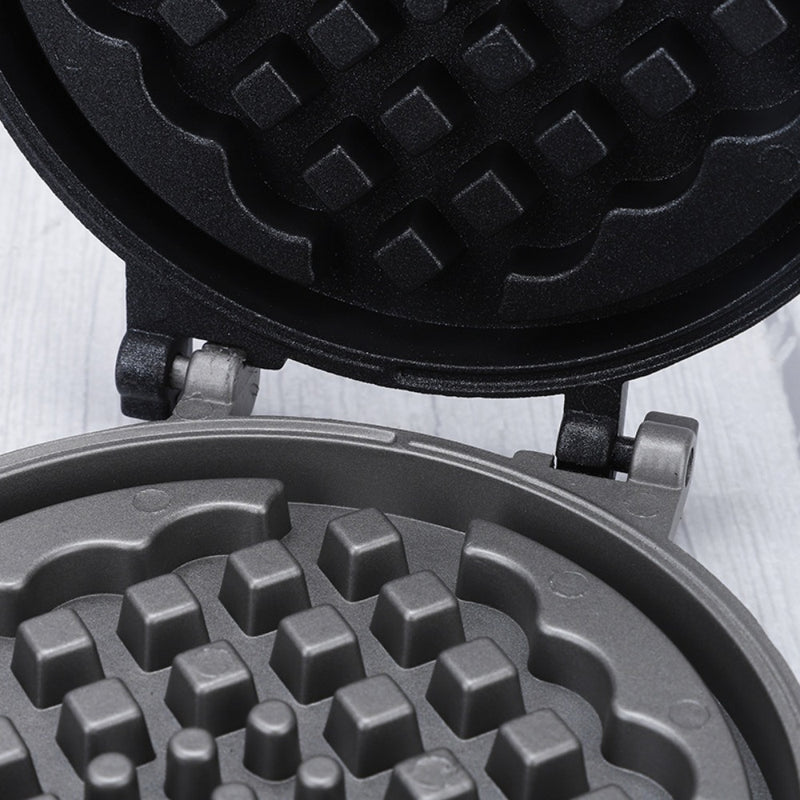 Plancha de waffles de aleación de aluminio de alta calidad con cocción rápida y sellado automático de bordes - Fácil limpieza, bandejas extraíbles para cocción eficiente, perfecta para la cocina de casa, horneado de waffles