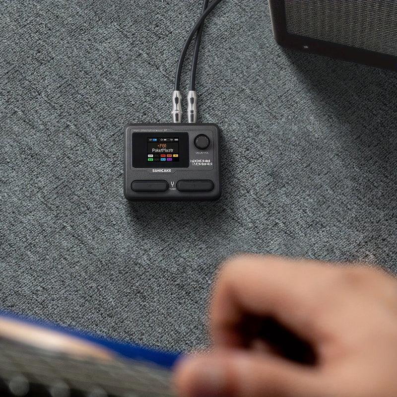 SONICAKE Master Guitar Model IR Cámaras de simulación de efectos múltiples (versión en inglés con 1 pieza de clip de cinturón gris)