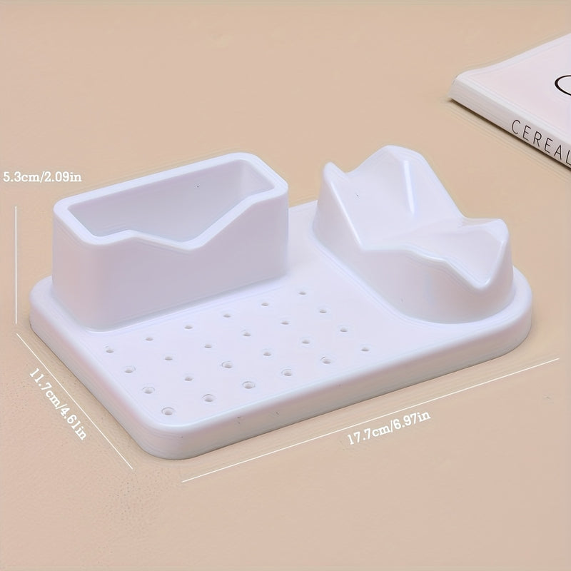 1 pieza, organizador de herramientas de arte de uñas con múltiples compartimentos - Portátil, soporte de taladro de manicura con múltiples ranuras para herramientas de arte de uñas, esmalte de uñas y accesorios - Ideal para uso en salón y hogar, almacena