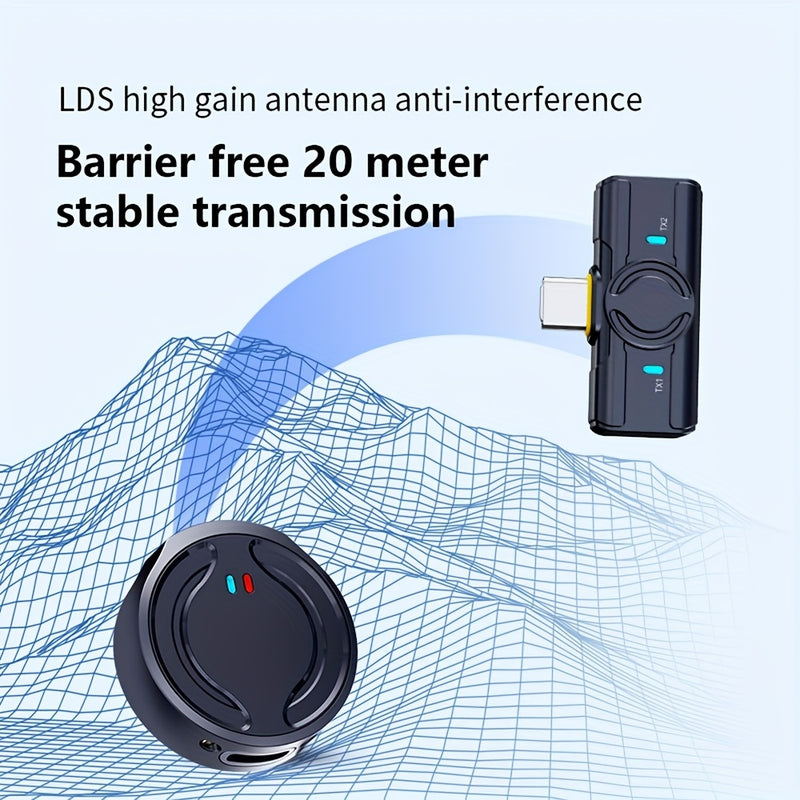 Auriculares inalámbricos para for iphone/Android con enchufe USB-C, micrófono mini con cancelación de ruido de 2,4 GHz