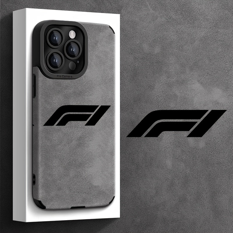 Estuche de teléfono personalizado con patrón de logo F1 negro para for iphone 16/16 Pro/16 Plus/16 Pro Max/15/15 Plus/15 Pro/15 Pro Max/14/14 Plus/14 Pro/14 Pro Max/13/13 Pro/13 Pro Max/12/12 Pro/12 Pro Max/11/11 Pro/11 Pro Max. Alto valor estético, resi