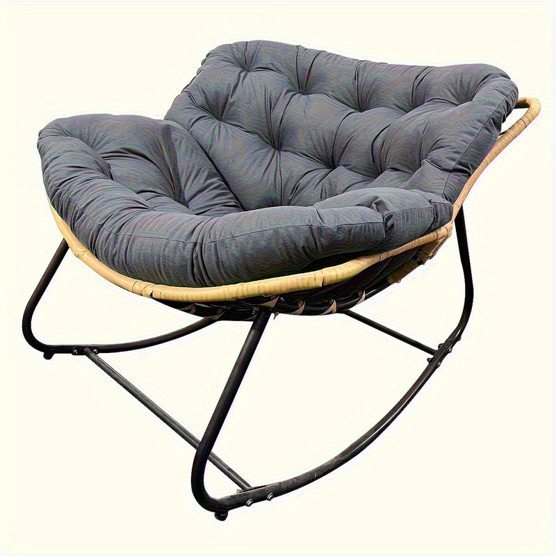 Silla de madera de caña elegante y cómoda con cojín para tus descansos de almuerzo - Ideal para acampar al aire libre, senderismo, jardín o piscina: todas las estaciones, perfecta para 11 miembros de la familia