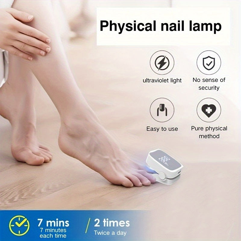 Linterna LED Digital para Uñas, Luz UV con Temporizador y Pantalla de Batería, Herramienta Portátil Recargable USB para Manicura en Casa, Regalo Perfecto para Familia, Salón Personal, Cumpleaños, Navidad y Halloween