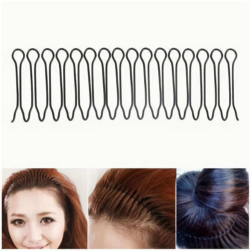 1, 2 o 4 peines invisibles en forma de U para fijar el flequillo, peinetas elegantes para novias, accesorios para el cabello que evitan el resecamiento