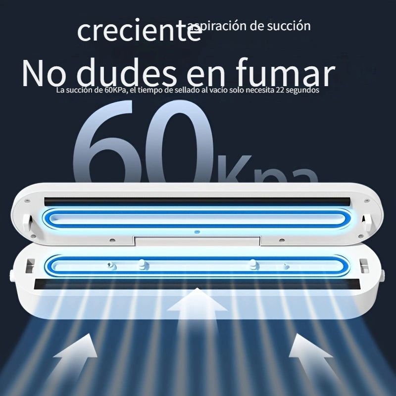 Sellador de Vacío Automático Compacto - 110-130V, Enchufe de EE.UU., Ideal para la Conservación de Alimentos y Snacks, Esencial en la Cocina