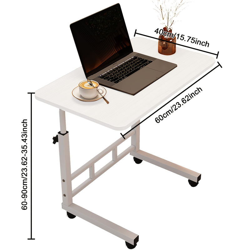 Escritorio elevable de oficina: superficie amplia, altura ajustable para alternar tareas y almacenamiento de libros o decoraciones, manteniendo el espacio ordenado