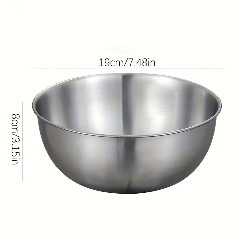 3 piezas, utensilios de cocina, accesorios para servir, tazones de acero inoxidable duraderos, cuencos para ensaladas, fáciles de preparar y guardar