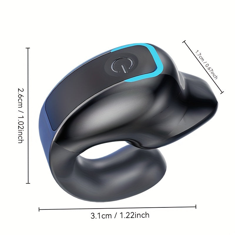 Auriculares inalámbricos con clip de larga duración, control universal de teléfono y cancelación de ruido de voz - Ideales para ejercicio y compatibles con todos los teléfonos inteligentes, diseño de clip seguro, llamadas, videos y reproducción de música