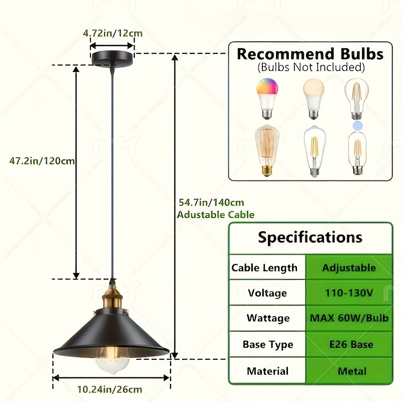 Conjunto de 3 lámparas colgantes de lujo nórdico retro moderno - luminaria de techo, instalación semienterrada, pantalla metálica desmontable, adecuada para mostrador de bar, comedor, cocina, sala de estar, hotel y otra iluminación comercial (sin bombill