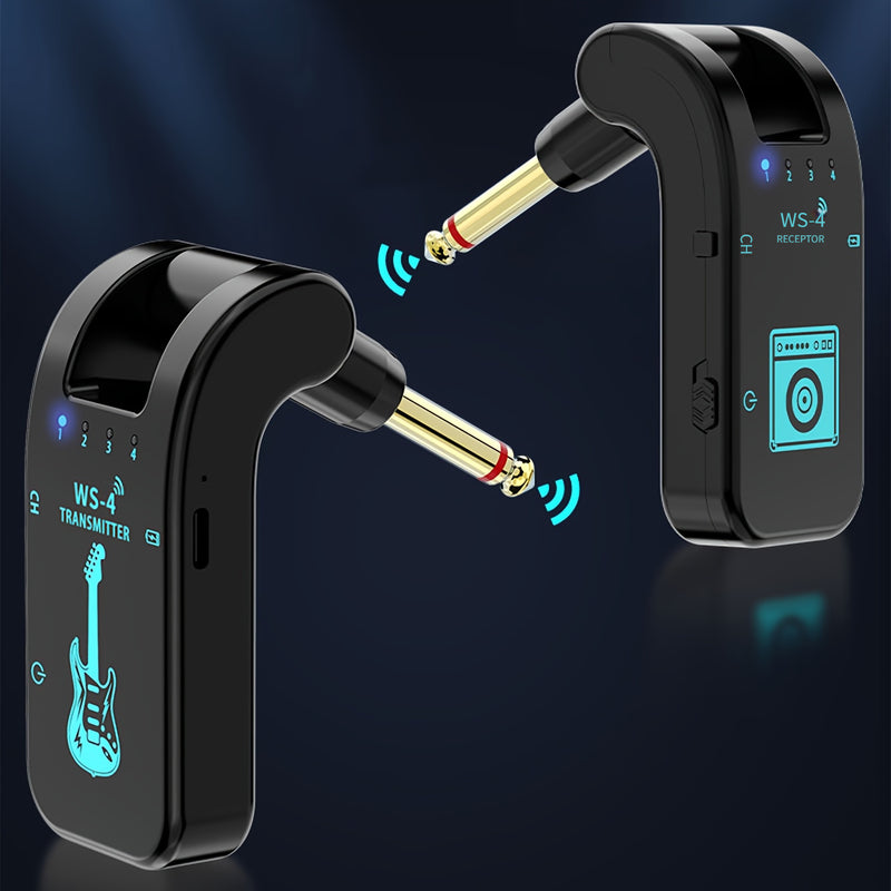 Sistema de transmisión inalámbrica 2.4G para guitarra con transmisor y receptor inalámbricos