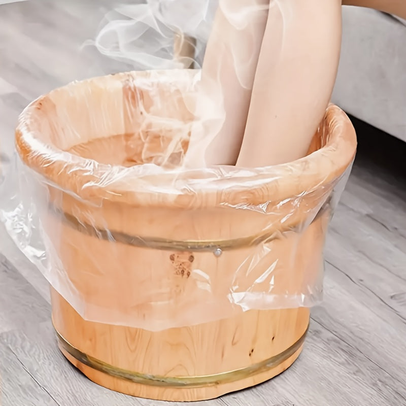 80 Bolsas Desechables Para Pediluvios, Bolsas Transparentes De Plástico Para Pediluvios, Bolsas Sanitarias E Inodoras Para El Cuidado De Los Pies Para Familias, Salones De Belleza Y Hoteles.