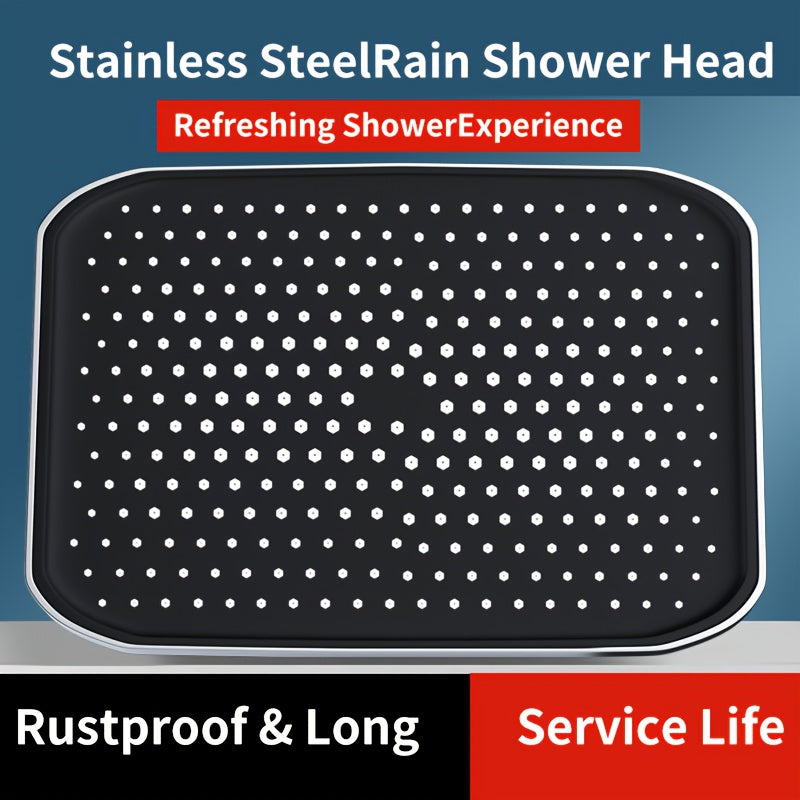1 cabezal de ducha de alta presión, cabezal superior, rociador grande para ducha, cabezal único con presión, cabezal de ducha tipo loto para baño, accesorios para baño