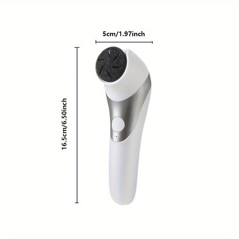 Desmastrillador eléctrico de pies con doble cabeza, cargable por USB, ideal para esmaltes gruesos y cuidado de la piel seca, fácil de usar con cabezas reemplazables, regalo perfecto para 10 días festivos, herramienta de cuidado de pies | Cuidado de pies