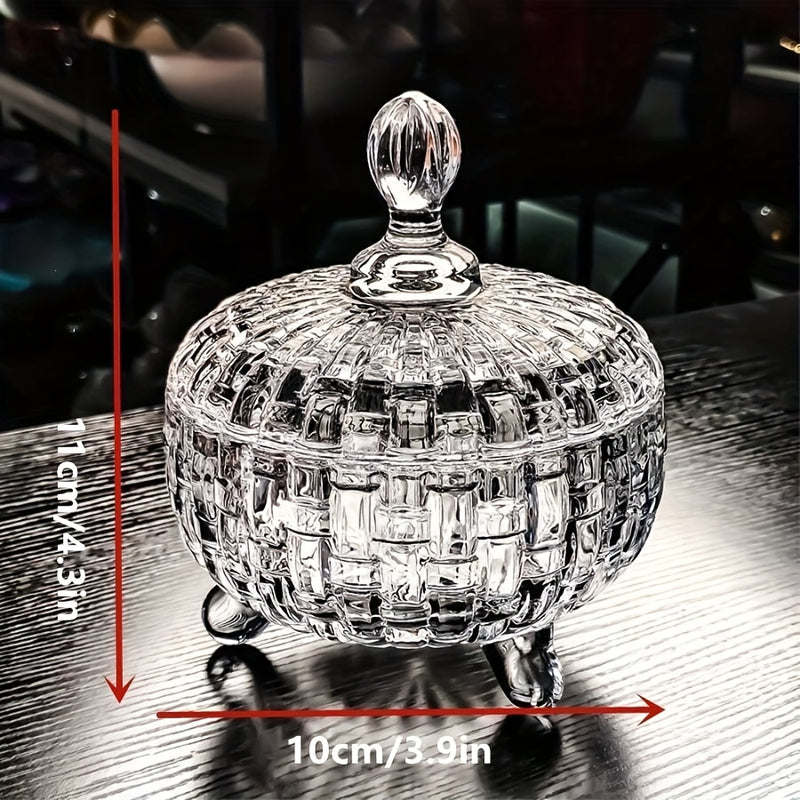Tarro de Azúcar Elegante con Tapa de Bambú y Vidrio - Almacenamiento Transparente para Dulces, Aperitivos y Té - Solo Lavado a Mano, Organizador de Cocina Reutilizable