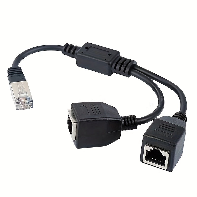Divisor de Ethernet RJ45 1 Macho a 3 Puertos Hembra Adaptador de cable LAN RJ45, compatible con Cat5, Cat5e, Cat6, Cat7, Cat8, alimentado por USB, tensión de funcionamiento ≤36V, adecuado para SmartThings