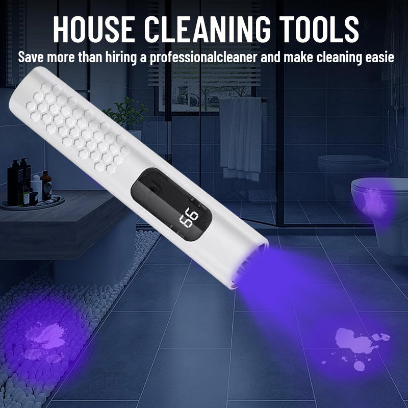 Linterna Portátil MACROCOSM para Curado de Esmalte y Detección de Manchas, Mini Antorcha 395nm con Temporizador Decremental, Diseño Ligero en ABS, Batería Recargable USB, Opciones /Blanco para Uso Doméstico e Hotelero, Linterna Recargable, Herramienta de