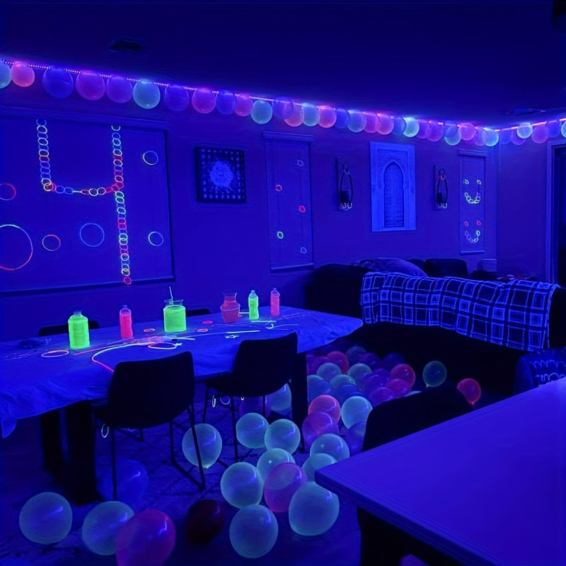 Tira de luces LED de 10.0 metros con alimentación USB, interruptor de llave, control por botón, luz púrpura y azul de 5V para protección ocular, decoración flexible para fiestas, Navidad, Halloween, cumpleaños, vitrinas e iluminación de carteles fluoresc
